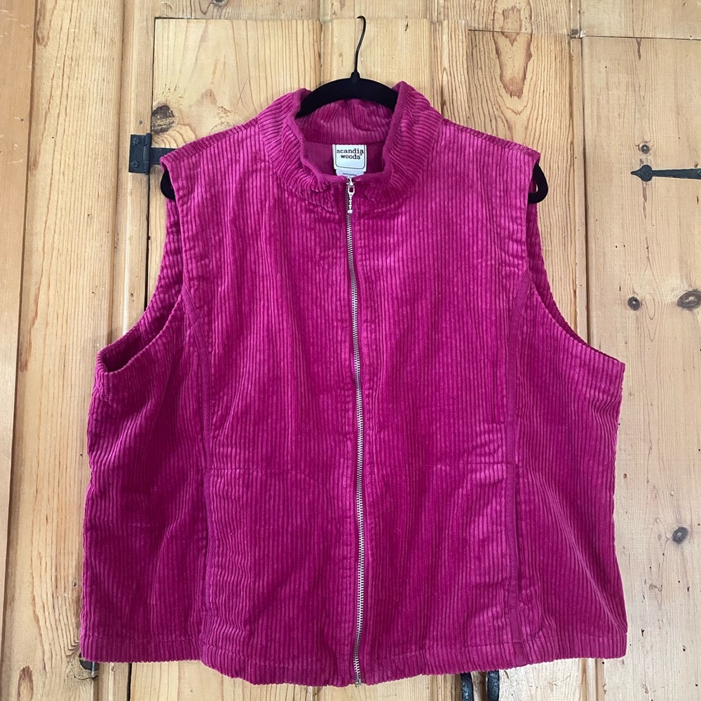 Pink Corduroy Vest